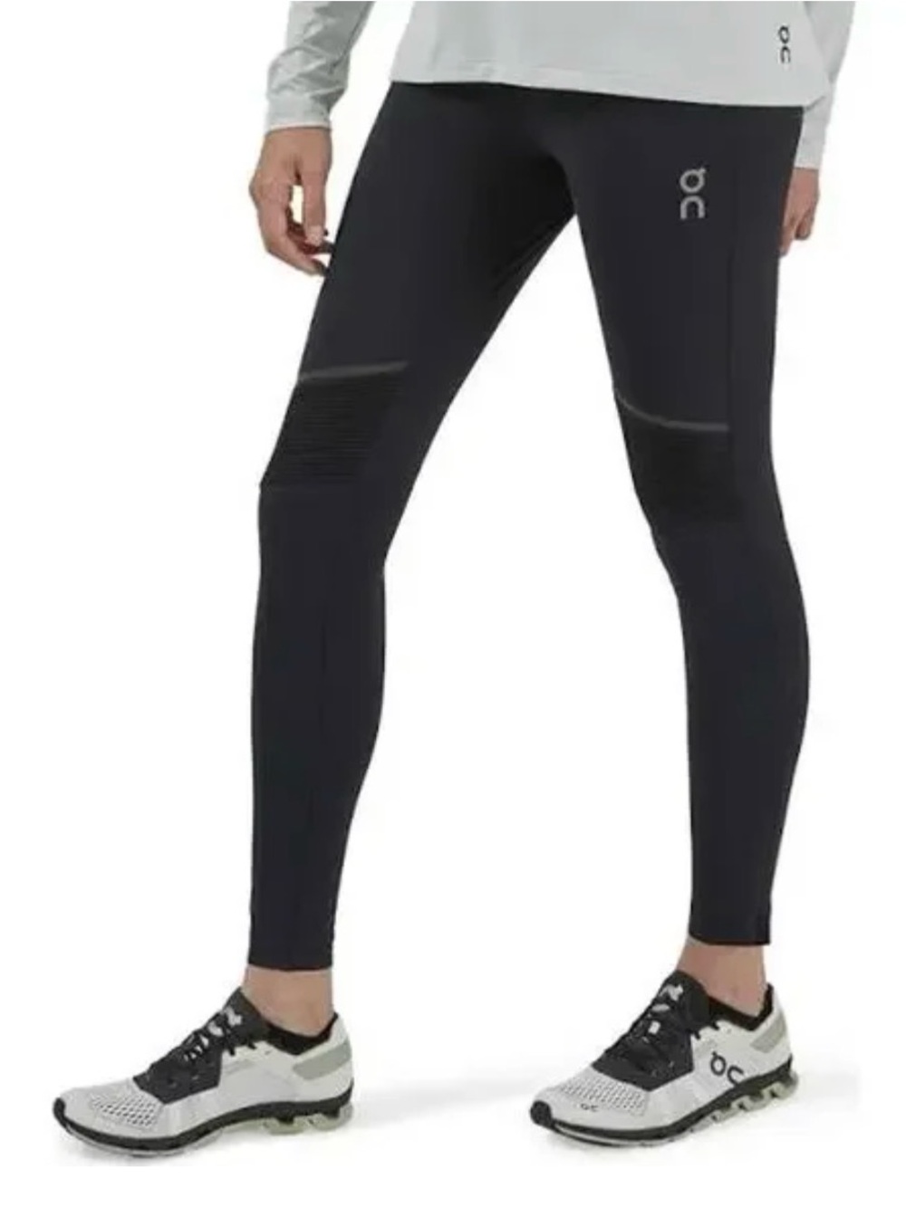 On Running Black Women's Performance Leggings with Reflective Logo